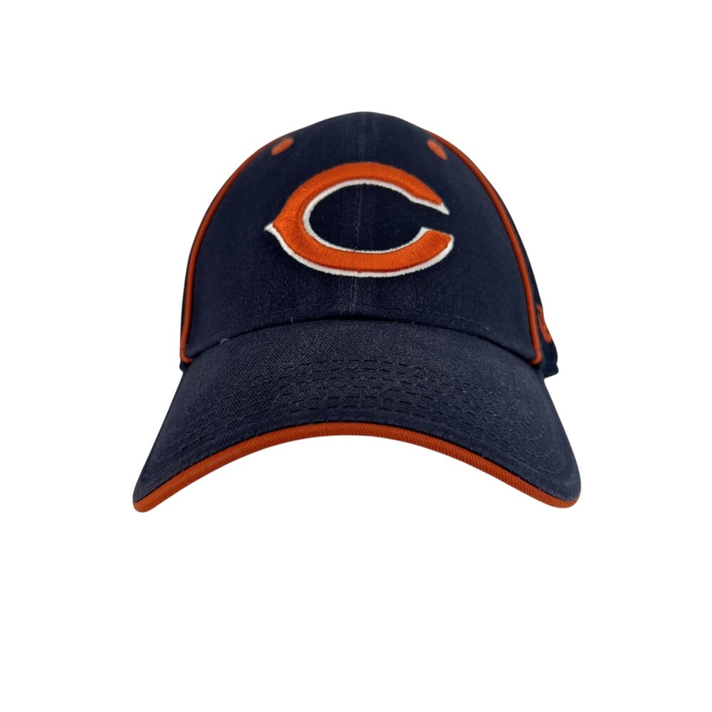 Chicago Bears Hat Cap Fitted Mens Large Navy Orange NFL New Era 39Thirty